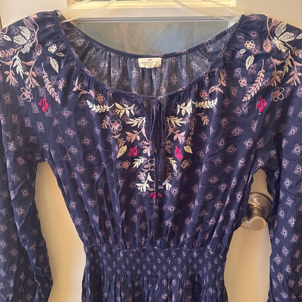 Junior M Navy casual l/s dress